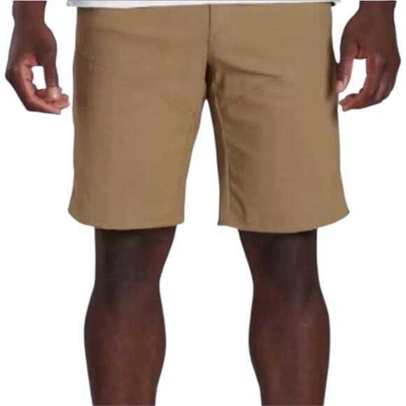 Kuhl Shift Amphibia Chino Shorts UV Water-Resistant Quick Dry Golf Tan Khaki 32 - Picture 1 of 6